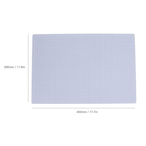 Keenso Transparent Non Slip Cutting Mat, A3 Size PVC Craft Mat for Precise Crafting Writing Painting (A3 Size) - size: 17.7"L x 11.8"W