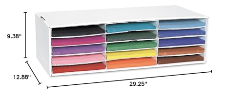 Classroom Keepers Letter-Size Construction Paper Sorter/Storage Box