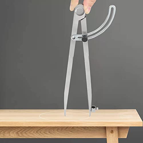 Compass for Geometry, 24 inch Compass for Woodworking, Precision Woodworking Compass with Wing Divider and Pencil Holder, Large Compass for Geometry, Drafting, Drawing Compass (24inch) - size: 24inch