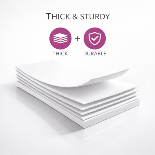 White Cardstock Paper 8.5 x 11 Inch, 65 lb / 176 GSM Thick Card Stock Sheets, Heavyweight Printer Paper for Cards, Invitations, Crafts & Office Printing, 75 Sheets