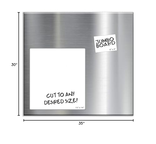 Magnet and Message Board | Jumbo 30 x 35 x 0.7 Inch Magnet and Message Board | Mountable Steel Bulletin Board - size: 30"W x 35"H
