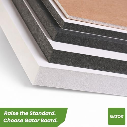 Gator Foam Board 24 x 36 x 3/16" – 3 Pack – Rigid Lightweight Gatorfoam Panel – Smooth Surface for Signs, Mounting & Displays – Professional Graphic Arts & Exhibit Board – Black - color: Black - 3 Pack