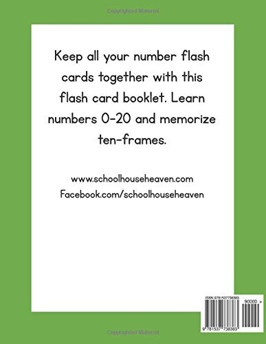 Numbers 0-20 Flash Card Booklet: With Ten-Frames