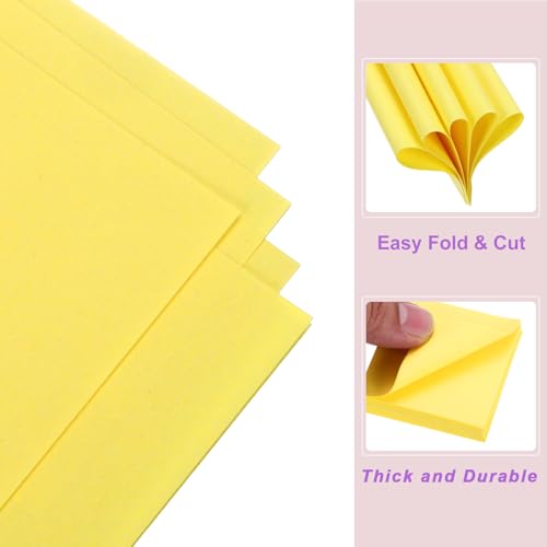 DMiotech 500 Sheets 2x2 Inch Origami Paper, Lemon Yellow Square Origami Paper Easy Fold Double Sided Paper for DIY Arts and Crafts - color: Lemon Yellow