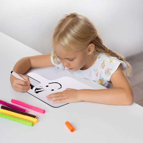 Cididu Set of 30 Dry Erase Answer Paddle, Small White Board Dry Erase Boards Classroom Pack, Handheld Lapboard Set with Erasers, Erase Paddle Boards for Students Teachers School Supplies