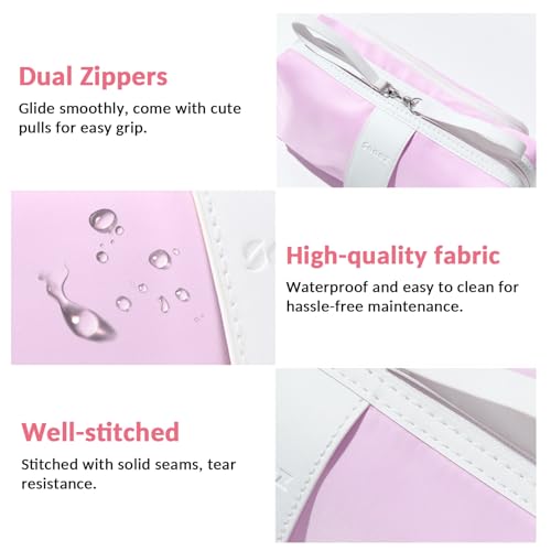 Sooez Big Capacity Pencil Case, Extra Large Pencil Pouch with Zipper Pocket, Wide Opening Pencil Bag, Portable Stationery Organizer, Cute Aesthetic School Office Supplies for Teens Girls, Purple - color: Purple