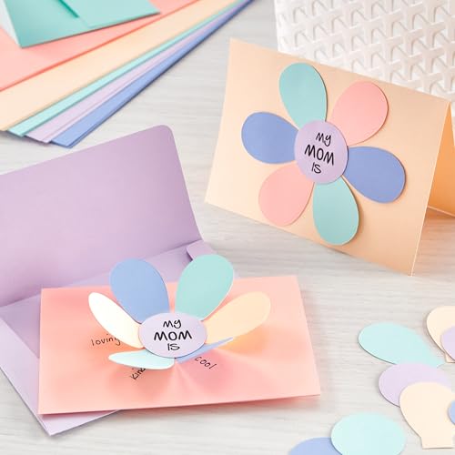 Astrodesigns Cardstock, Macaron Assortment, 8.5" x 11", 65 lb., 50 Sheets, Perfect for DIY Projects, Card Making, Scrapbooking & Invitations (91535)