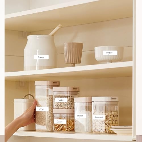 Blank Removable Labels, 1x3 Inch White Freezer Labels for Food Containers, Freezer Label to Write on/Waterproof - 240Pcs - color: White, size: 1*3 inch- 240 PCS