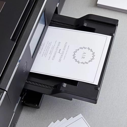 Reskid White Cardstock Thick Paper - Blank Heavy Weight 110 lb Cover Card Stock - 500 Pack (12x12, Inches)