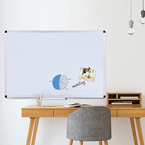 VIZ-PRO Magnetic Whiteboard/Dry Erase Board, 40 X 30 Inches, Includes 1 Eraser & 2 Markers & 4 Magnets - size: 40 X 30 Inches