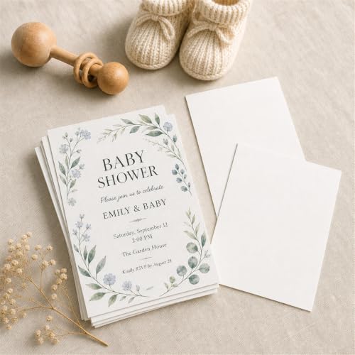 Guakicae 150 Sheets White Cardstock 5 x 7 Certificate Paper, 300gsm/110lb Heavyweight Paper Flat Card Stock for Wedding Invitations, Thank You Cards, Business Cards, DIY Card Making, Menus - color: White, size: 5x7-150pcs