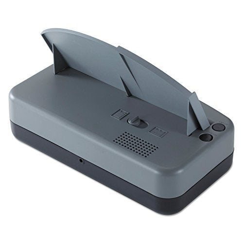 Officemate 90115 Electric 2-3 Hole Adjustable Eco-Punch 9/32-Inch Hole Diameter Black/Gray/Green