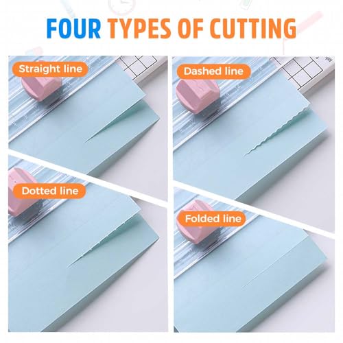 4-in-1 Portable Rotary Paper Cutter for Crafting, 4 in 1 Paper Cutter, 4-in-1 Multi-Function Paper Trimmer, Multi-Functional Bidirectional Papers Trimmer (Green-1PC) - color: Green-1pc