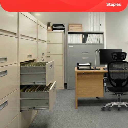 Staples Hanging File Folders, Legal Size, 1/5‑Cut Tabs, Standard Green, Includes Tabs & Paper Inserts – 50/Pack - style: 50 Pack