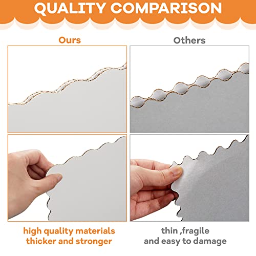Ctosree 24 Pcs 14 * 22 Inch Tri Fold Poster Board Bulk, Science Fair Project Display Paperboard, Single Wall, Lightweight Presentation Board (White) - color: White, size: 14 x 22 inch