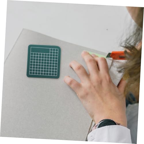 Professional Mini Non Slip PVC Cutting Mat for Scrapbooking Quilting Sewing Portable Craft Projects with Self Healing Surface in Green for Teachers Students and Hobbyists