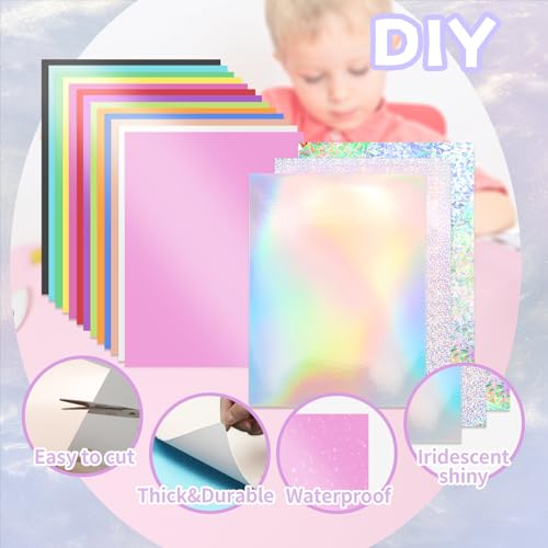 30 Pack Metallic Cardstock Paper Sheets 250gsm/92lb 6×8inch | Foil Mirror Shimmering Paper For Arts and Crafts, Decorative, Weddings & Birthdays Invitations, Scrapbook Supplies - style: Metallic