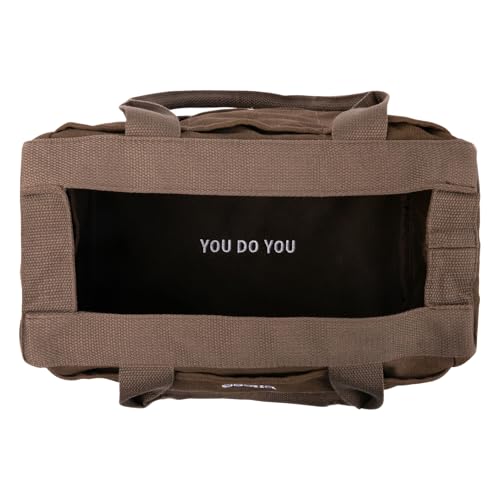 Soolla Studio Bag: Art Supply Storage Organizer & Pottery Tool Bag, Washable Tote, Yarn Bag, Crochet, 30 Pockets, 15+ Colors - color: Coffee Bean