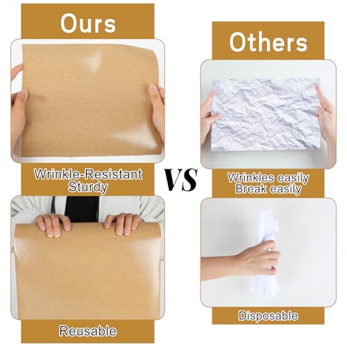 Burlap Bulletin Board Roll Non-Woven Fabric Poster 15.7" x65.6ft - color: Burlap, size: 787.2" x 15.7"