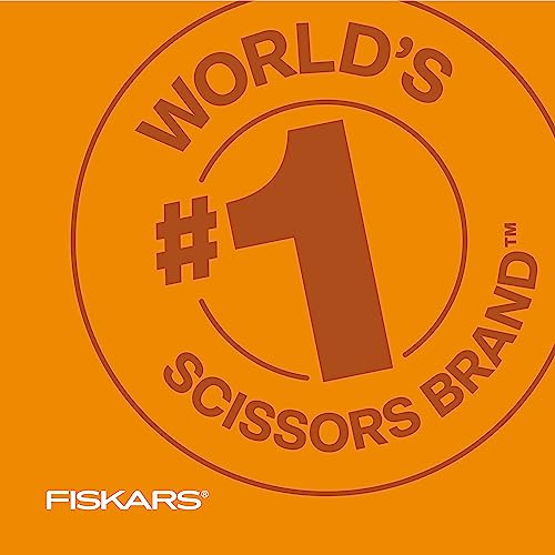 Fiskars SoftGrip Pinking Shears, 8 Inch Fabric Scissors for Sewing and Quilting, Zigzag Edge to Reduce Fraying, Ergonomic Bent Handle, Orange/Gray - style: Pinking Shears