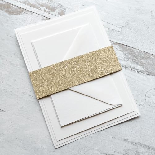 Cardstock Warehouse Sparkle Gold Touch Glitter - 8.5 x 11" - 16 Pt. / 280 Gsm Premium Cardstock Paper - 10 Sheets - color: Gold Touch, size: 8.5 x 11 - 10 Sheets