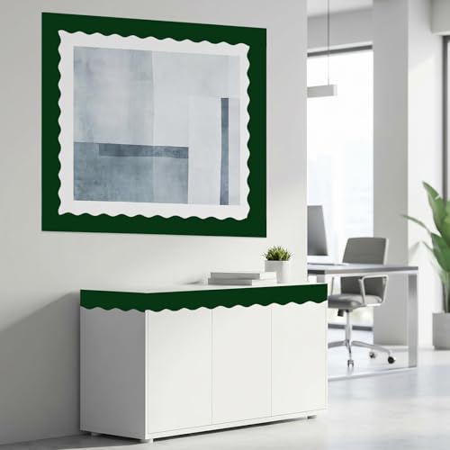 Fancy Land Pine Green Bulletin Board Borders Scalloped Border Trim for School Classroom Home Office Decoration 52Ft
