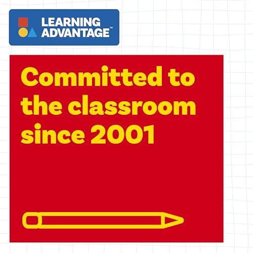 LEARNING ADVANTAGE Magnetic Dry Erase Straight Edge - 24” - Jumbo Teaching Ruler - Measurement Tool for Whiteboards and Chalkboards