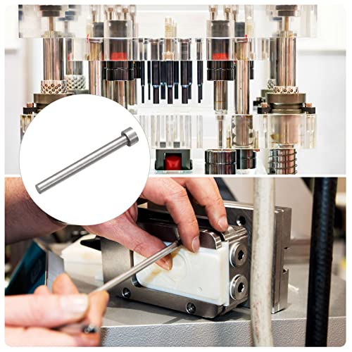 uxcell Straight Ejector Pins, 8.5mm (21/64") Dia. 65Mn Steel Round Tip Punch 100mm (4") Long for Mechanical Maintenance 2Pcs - size: 21/64"