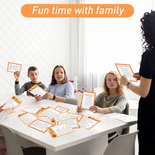 COCHIE 30 Players Thanksgiving Games for Family Party Adults Office Large Groups, Truth or Turkey Games, Autumn Riddles Game, Fall Classroom Activities with Answer Key (Thanksgiving C) - style: Thanksgiving C