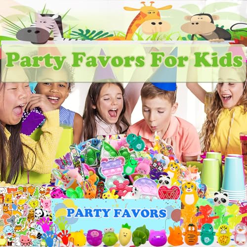 114Pcs Party Favors for Kids 4-8-12, Treasure Box Toys for Classroom, Treasure Chest Prizes in Bulk for School Classroom Rewards, Carnival Prizes, Pinata Fillers Goodie Bag Stuffers for Kids Party