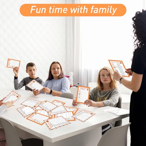 COCHIE 30 Players Thanksgiving Games for Family Party Adults Office Large Groups, Words Pictionary Game, Riddle Games, Word Scramble Game Fall Classroom Activities with Answer Key (Thanksgiving A) - style: Thanksgiving A