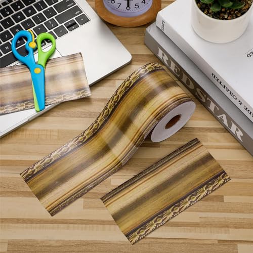 Outus 68ft Vinatge Frame Bulletin Board Border Die-Cut Straight Rolled Picture Frame Border Trim for School Classroom Bulletin Board Decoration for Chalkboard Home Office Party Decor(Classic) - style: Classic