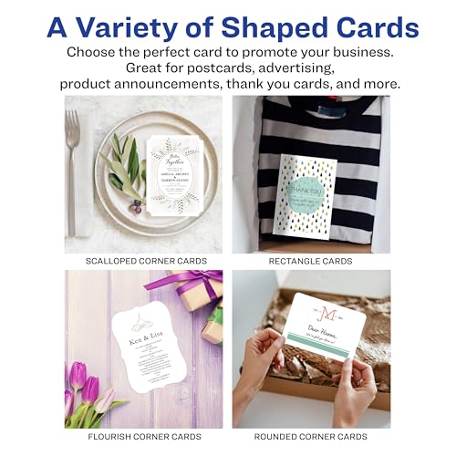 Avery Printable Postcards, 4.25" x 5.5", Matte White, 200 Blank Postcards for Inkjet Printers (8387) - size: 4.25" x 5.5"