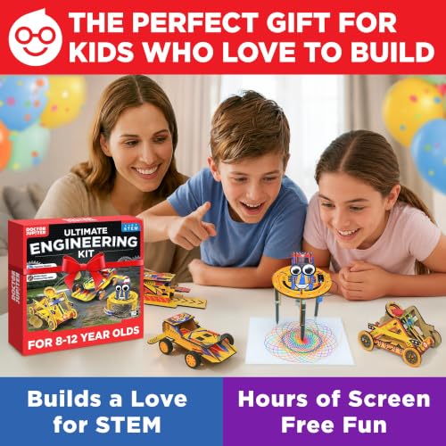 Doctor Jupiter Ultimate Engineering Kit | STEM Toys for Ages 8-13 | Science Kits for Kids | Birthday Gift Ideas for Boys & Girls 8-9-10-11-12-13 Year Old | DIY Educational Projects - style: Ultimate Engineering Kit: 8+