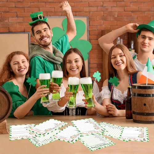 COCHIE St. Patrick's Day Party Games for Adults Family Office Large Groups, Saint Patrick Words Pictionary Game, Riddle Games, Word Scramble Game Classroom Activities - Answer Key (St. Patrick's) - style: St. Patrick's