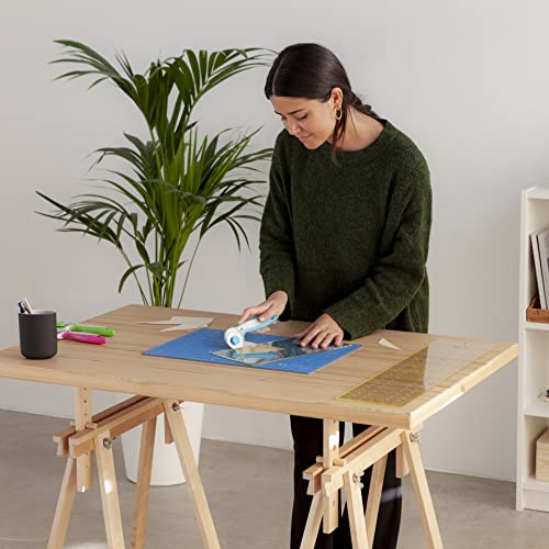 Elan Cutting Mat A3 Blue, Self Healing Cutting Mat 12x18 Inch, 5-Ply Craft Board Blue, Hobby Board for Crafts 12x18 Inch - style: 18 x 12"
