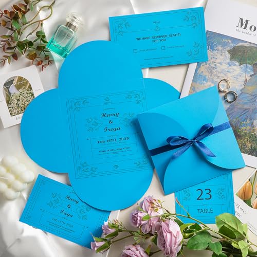 20 Sheets Lake Blue Cardstock 12" x 12" Card Stock 250gsm/92lb Thick Construction Paper for Cricut, Scrapbook, Crafts, Card Making UAP34BL20 - color: Lake Blue