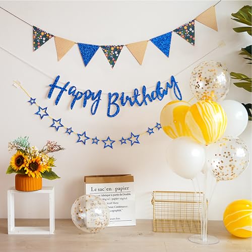YZH Crafts Glitter Cardstock Paper, No-Shed Shimmer Glitter Papers, Cut Craft and DIY Projects Card stock, Sparkly Paper for Card Making, 8.27 x 11.69 Inch, A4 Size, 10 Sheets (Royal Blue)