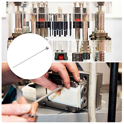 uxcell Straight Ejector Pins, 2mm (5/64") Dia. 65Mn Steel Round Tip Punch 100mm (4") Long for Mechanical Maintenance 2Pcs - size: 5/64"