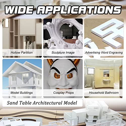BENECREAT 4 Pcs 2mm PVC Foam Sheet White Plastic Sheet 11.8x15.7 Inch Lightweight Rigid Foam Expanded PVC Sheet for Crafts, DIY Making, Screen Printing and Art Display - color: White-2mm