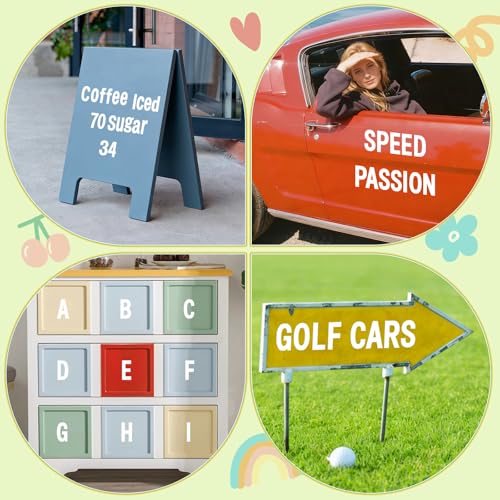 174 Letter Stickers Vinyl Alphabet Stickers Large Mailbox Numbers Self Adhesive Scrapbooking Sticker for Address Number Classroom Bulletin Board Home Crafts Notebook Laptop Poster(15,White,3 Inch) - color: White, size: 3 Inch