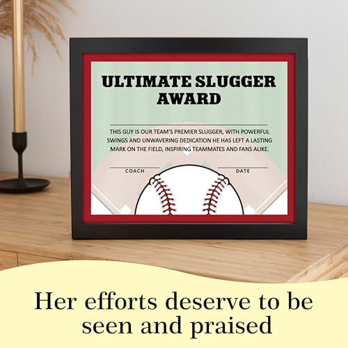 Softball Award Certificates, 25 Pcs Softball Ceremony Certificate, Sports Certificates of Achievement for Student Coach Kids, Sports Team Party Activities Supplies -A12 - style: Softball