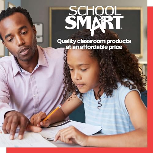 School Smart Fade Resistant Art Roll, 18 Inches x 50 Feet, Bright White