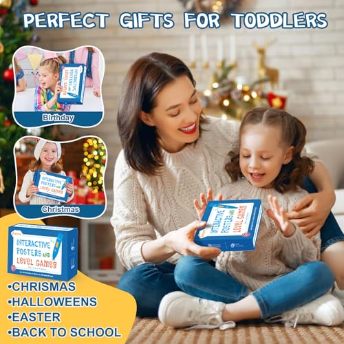 Bilingual Interactive for Kids Talking USA Map Alphabet Poster for Toddlers Learning and Educational Toys,Talking Educational Chart for Ages 3 to 12 Years Old,Learning ABC Letters for Preschool/Gift - style: USA Map & Alphabet Poster