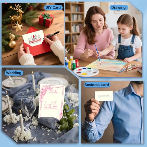Cardstock 8.5 x 11, Thick Printer Paper, Card Stock Paper 200 gsm, 120 Sheets Cream Card Stock, Off White Heavy Card stock, Construction Paper for Invitations, Diy Cards, Business Cards, Drawing etc - color: Cream, size: 8.5x11 IN-120 Sheets