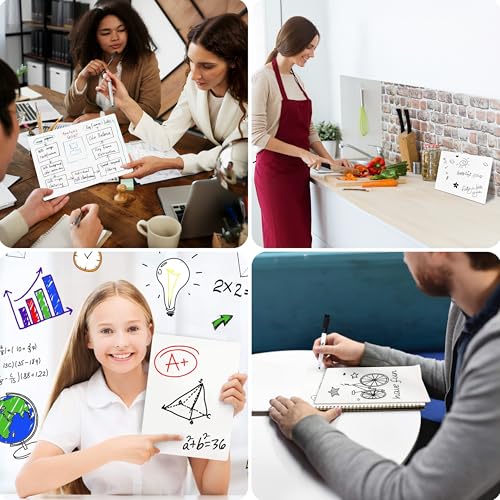 Board Geeks Mini Dry Erase Board for Kids, 3-Pack - 9x12-Inch Small White Boards for Students and Teachers - Double-Sided, Portable, and Easy-to-Clean Writing Boards for Classroom, Office, or Home - size: 3 Pack (12"W x 9"H)