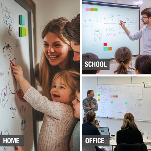 Mini Dry Erase Eraser, 8 Pack Magnetic Whiteboard Dry Erase Erasers- Ideal for Kids, Teachers, and Classroom Supplies(Mixed Colours, 2 x 2 Inch