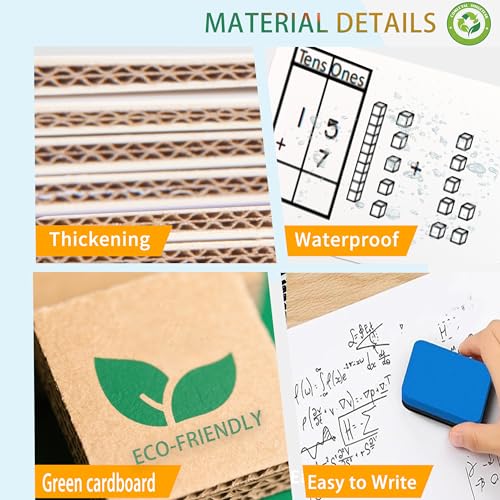 Small Dry Erase Whiteboard, 9 x 12 Inches White Board for Kids, Students, Study, Team, Target, Mini Dry Erase Board(4 Pack)