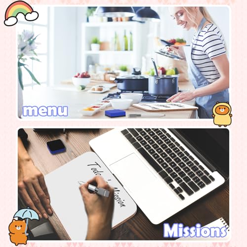 3 Pack Small White Board Dry Erase 5x7 Inch Mini Whiteboard Small Dry Erase Board with Markers Erasers Double Sided Dry Erase Lapboards for Students Teachers School Supplies Meeting Voting (3)