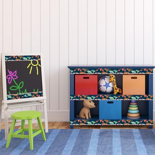 FYSUIMU 65.6 Ft Let's Explore World Map Bulletin Board Borders Travel The Map Straight Die Cut Trim Back to School Border Sticker Roll for Home Classroom Party Wall Decoration - style: Modern